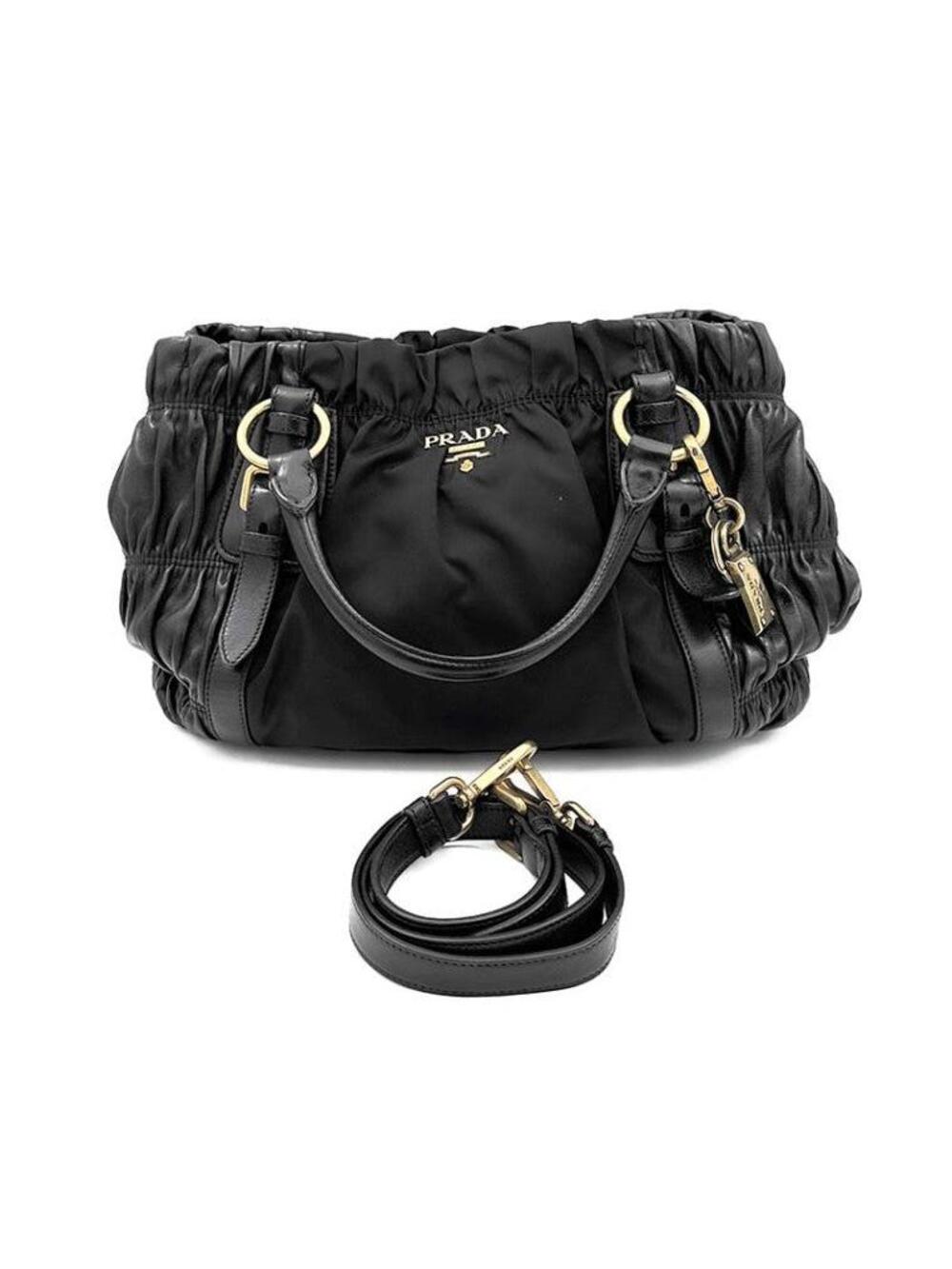 Prada Napa Gaufré Tote And Shoulder Bag #352606F64B